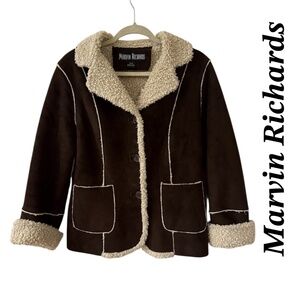 Marvin Richards Faux Suede jacket Size M